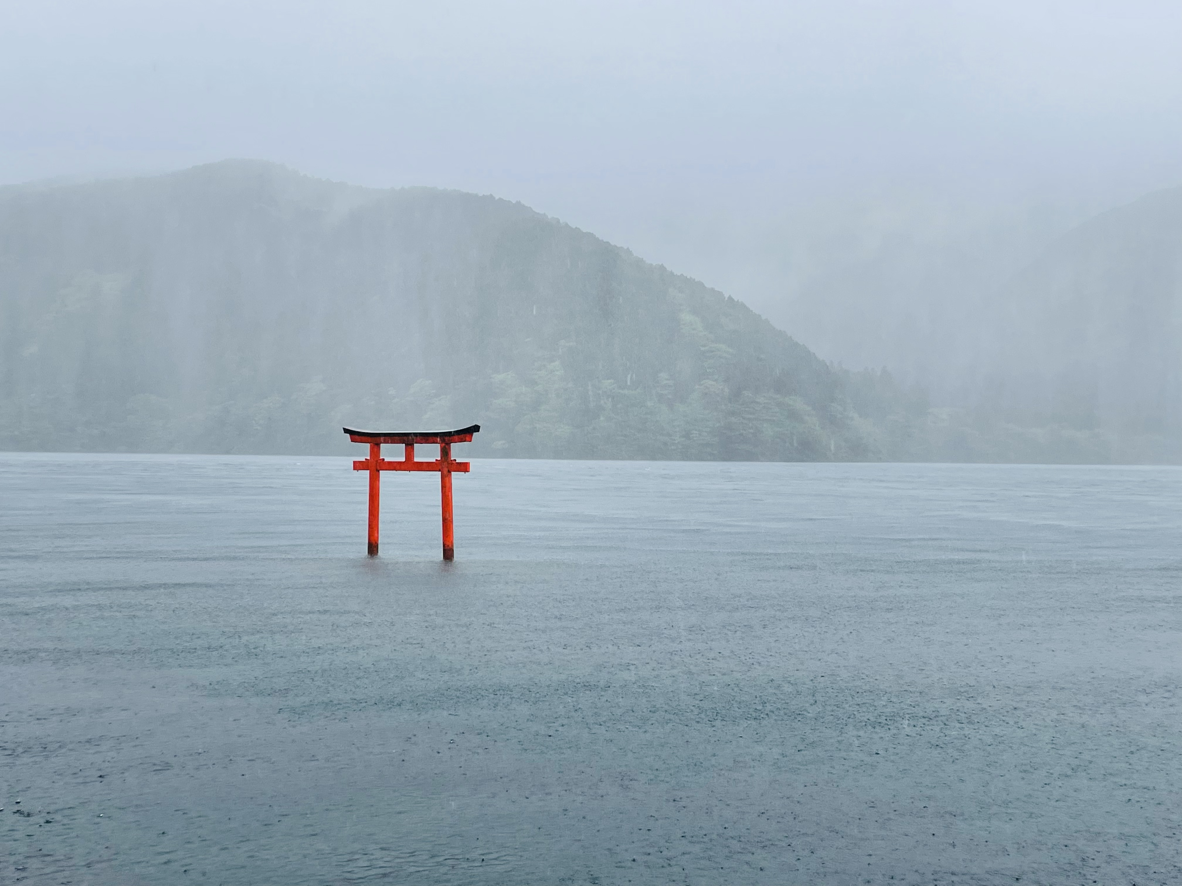 « Le Japon fut ma terre d’accueil pendant 7 ans et m’a marquée profondément par sa culture et sa sérénité. Ici, la torii (porte d’accès) du sanctuaire Kuzuryu à Hakone, lieu de légende et de recueillement. » © Sandra Derouiche